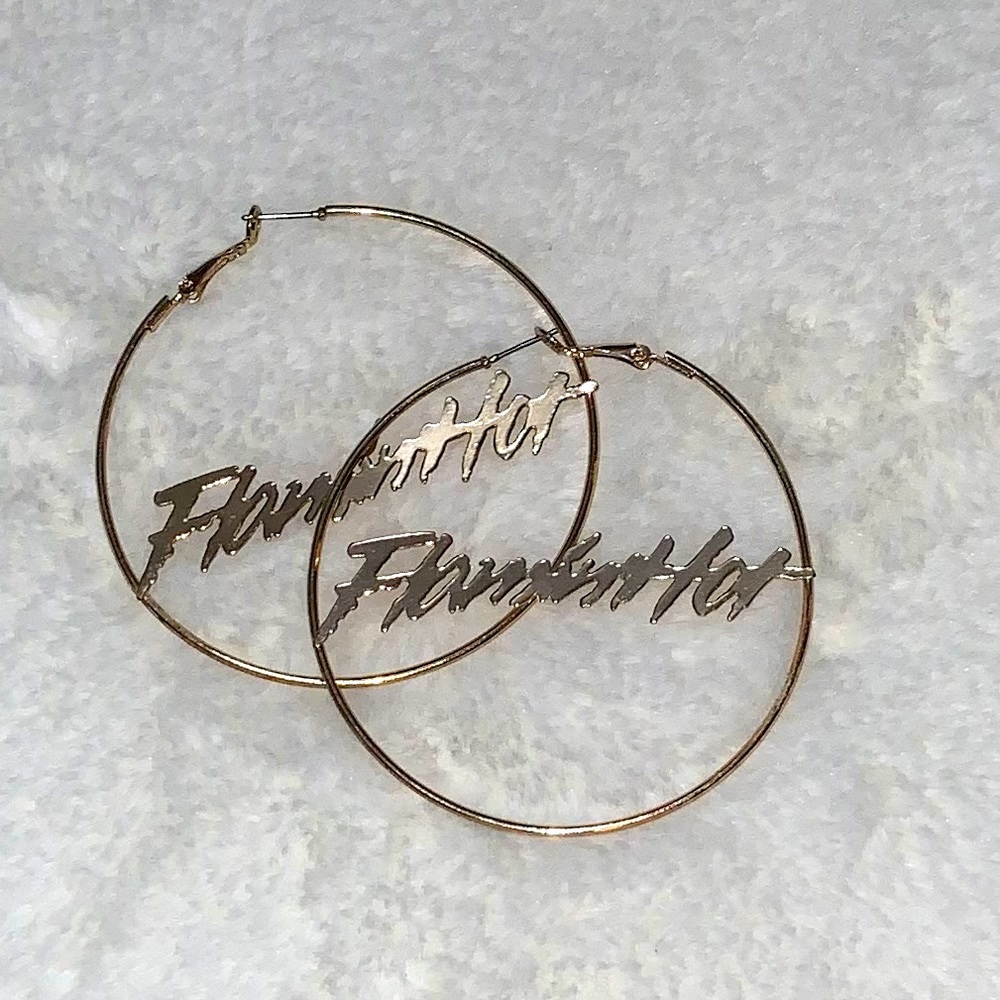 Metallic Flamin hot hoop